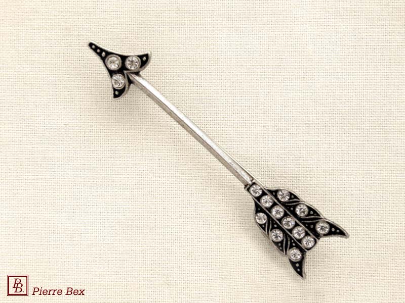 Pierre-Bex Art-Deco brooch arrow 45336-12