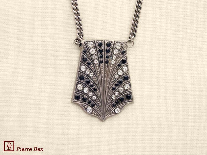 Pierre-Bex Art-Deco necklace with rhinestones 45534-05